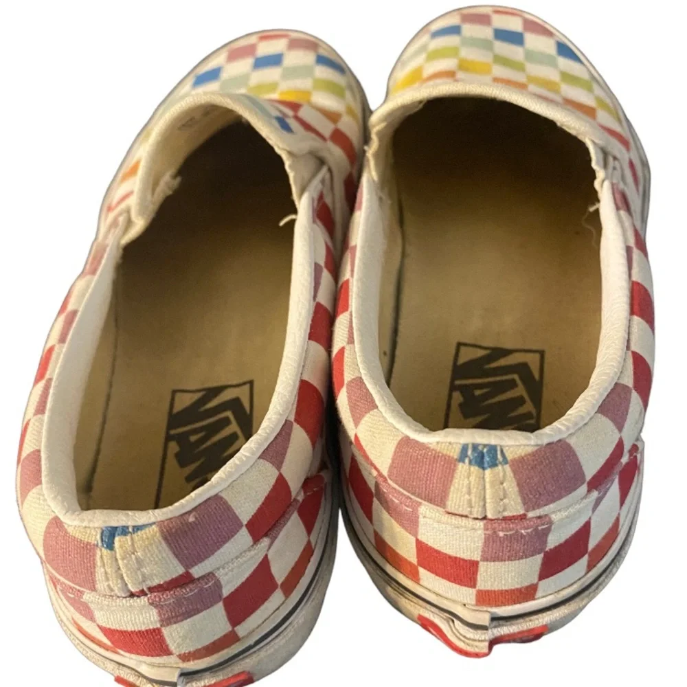 Vans Classic Rainbow Checkerboard Slip-on 507452 Unisex Sizes M 5/ W 6.5